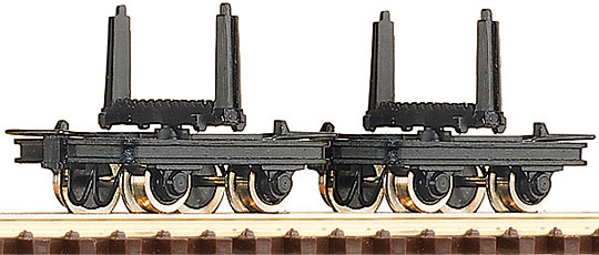 Narrow gauge Two-unit pivoted bolster truck set<br /><a href='images/pictures/Roco/34602.jpg' target='_blank'>Full size image</a>